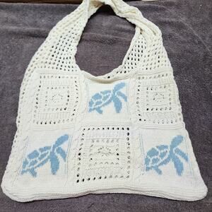 Beach crochet bag sea turtles b54